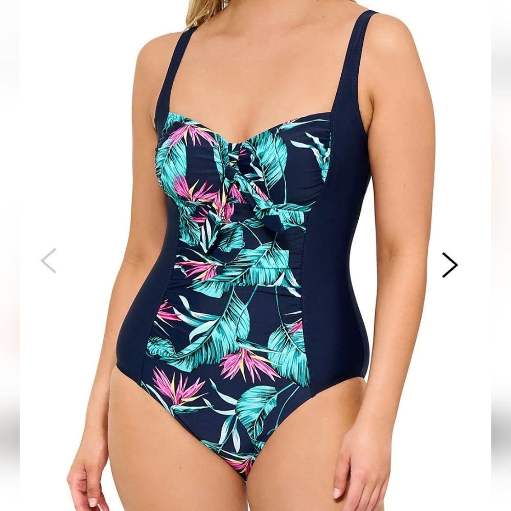Swimsuit - Floral D-Cup One-Piece Swimsuit